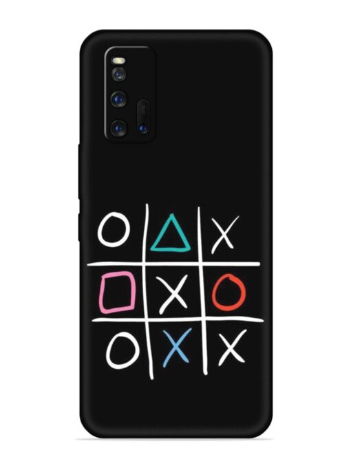 Super Neon Tic-Tac-Toe Embossed Soft Silicone Case for Iqoo 3 Zapvi