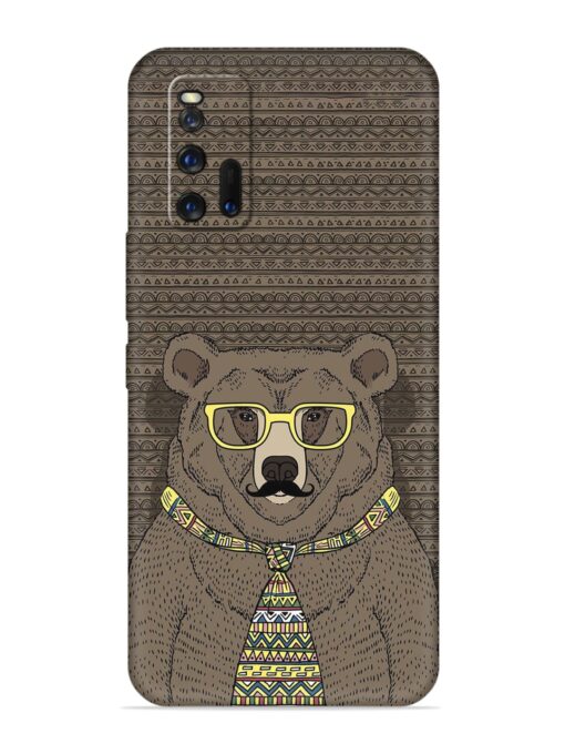 Grizzly Bear Embossed Soft Silicone Case for Iqoo 3 Zapvi