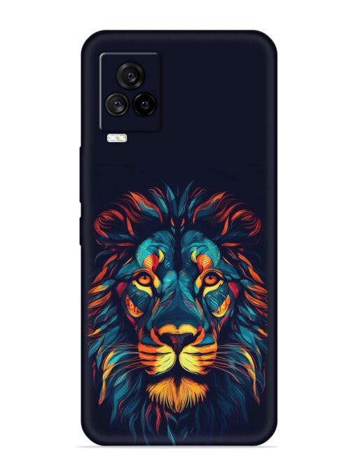 Colorful Lion Embossed Soft Silicone Case for Iqoo 7 Legend (5G) Zapvi