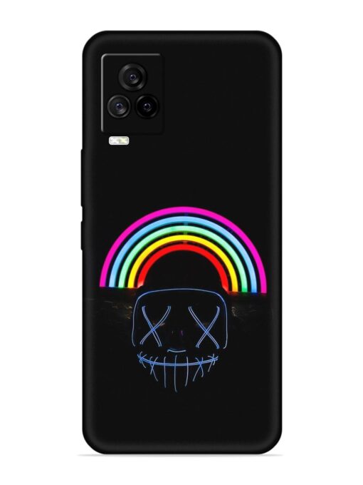 Mask Rainbow Embossed Soft Silicone Case for Iqoo 7 Legend (5G) Zapvi