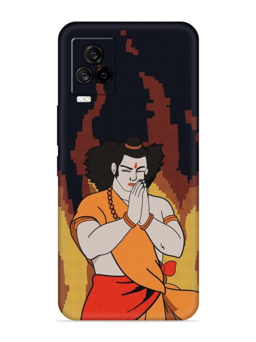 Shree Ram Vector Embossed Soft Silicone Case for Iqoo 7 Legend (5G) Zapvi