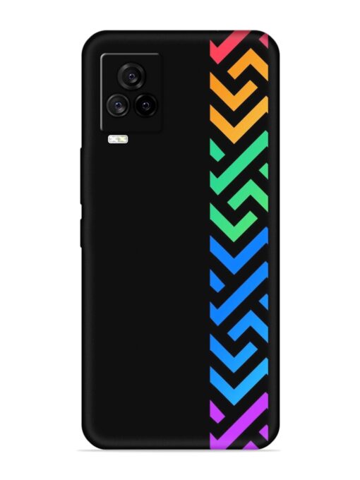 Colorshape Stripes Embossed Soft Silicone Case for Iqoo 7 Legend (5G) Zapvi