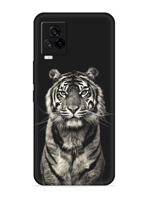 Tiger Art Embossed Soft Silicone Case for Iqoo 7 Legend (5G) Zapvi