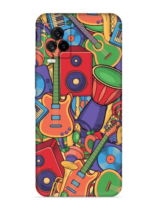 Colorful Music Art Embossed Soft Silicone Case for Iqoo 7 Legend (5G) Zapvi