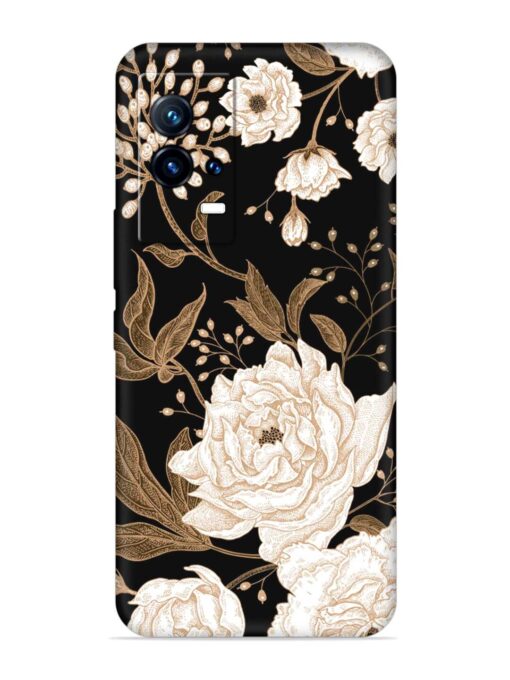 Peonies Roses Floral Embossed Soft Silicone Case for Iqoo 9 (5G) Zapvi