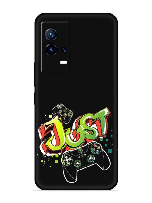 Graffiti Gamepad Illustration Embossed Soft Silicone Case for Iqoo 9 (5G) Zapvi