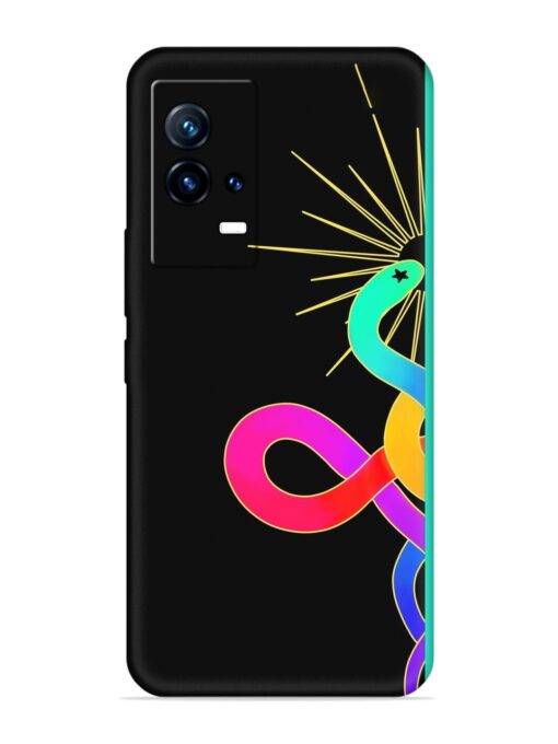 Art Geometric Abstraction Embossed Soft Silicone Case for Iqoo 9 (5G) Zapvi