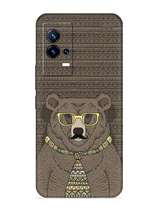 Grizzly Bear Embossed Soft Silicone Case for Iqoo 9 (5G) Zapvi