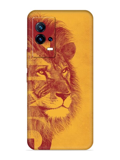 Gold Lion Crown Art Embossed Soft Silicone Case for Iqoo 9 (5G) Zapvi