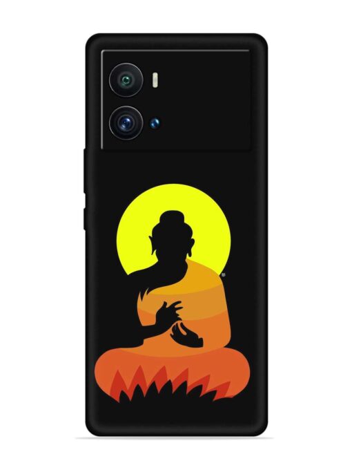 Buddha Art Black Embossed Soft Silicone Case for Iqoo 9 Pro Zapvi