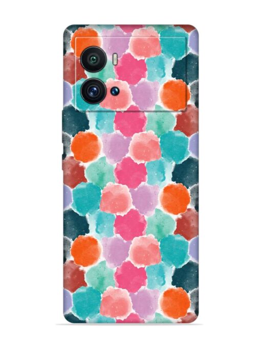 Colorful Seamless Pattern Embossed Soft Silicone Case for Iqoo 9 Pro Zapvi