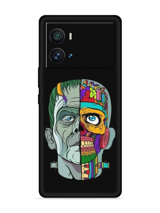 Men Vs Skull Embossed Soft Silicone Case for Iqoo 9 Pro Zapvi