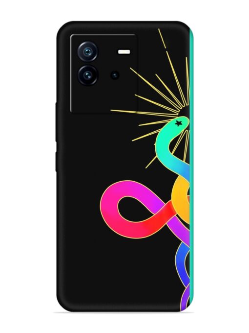 Art Geometric Abstraction Embossed Soft Silicone Case for Iqoo Neo 6 (5G) Zapvi