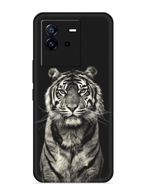 Tiger Art Embossed Soft Silicone Case for Iqoo Neo 6 (5G) Zapvi