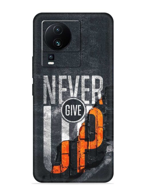 Never Give Up Embossed Soft Silicone Case for Iqoo Neo 7 (5G) Zapvi