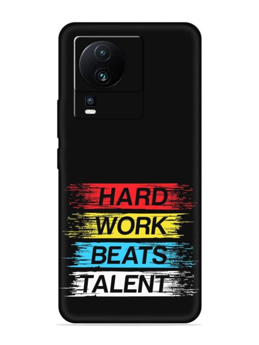 Hard Work Beats Embossed Soft Silicone Case for Iqoo Neo 7 (5G) Zapvi