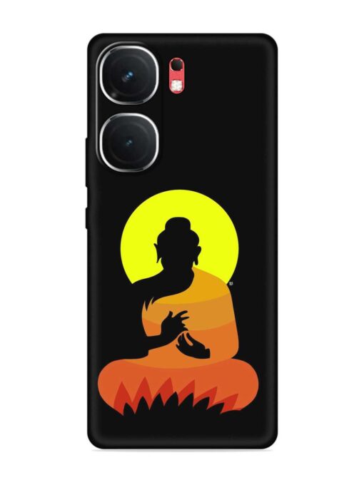 Buddha Art Black Embossed Soft Silicone Case for Iqoo Neo 9 Pro (5G) Zapvi