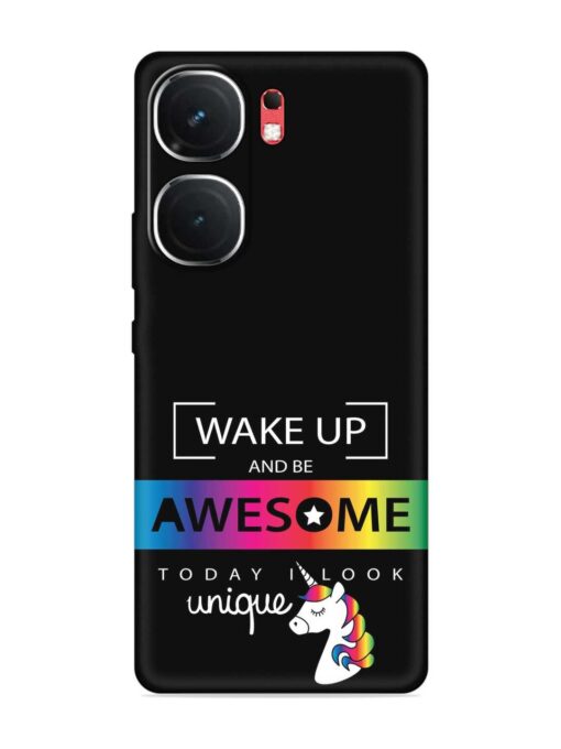 Inspirational Quote Unicorn Embossed Soft Silicone Case for Iqoo Neo 9 Pro (5G) Zapvi