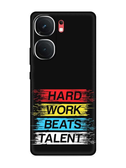 Hard Work Beats Embossed Soft Silicone Case for Iqoo Neo 9 Pro (5G) Zapvi