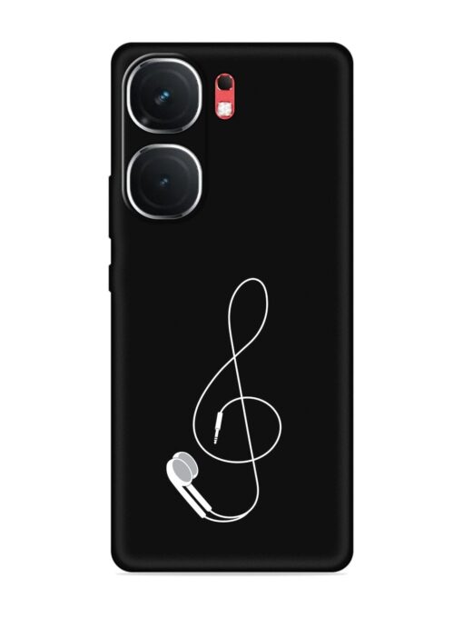 Music Earphone Vector Embossed Soft Silicone Case for Iqoo Neo 9 Pro (5G) Zapvi