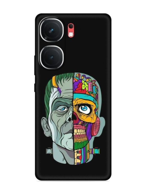 Men Vs Skull Embossed Soft Silicone Case for Iqoo Neo 9 Pro (5G) Zapvi