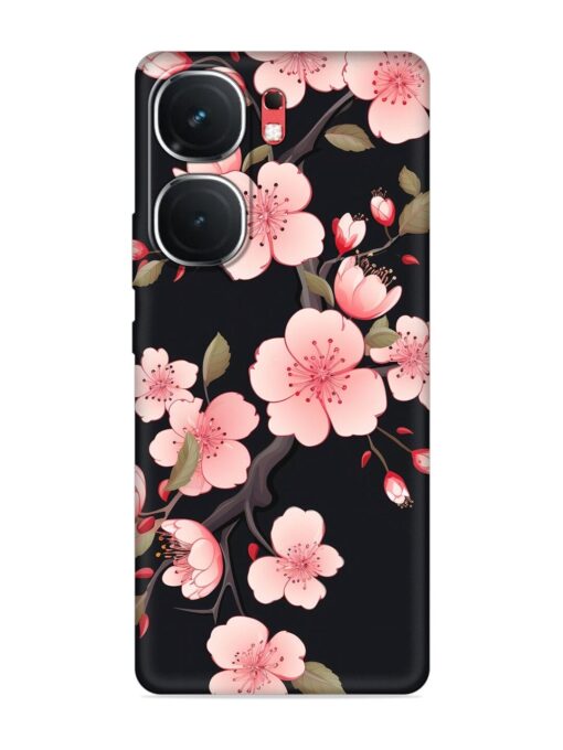 Cherry Blossom Embossed Soft Silicone Case for Iqoo Neo 9 Pro (5G) Zapvi