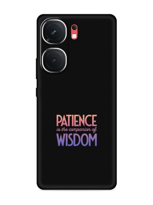 Patience Is The Embossed Soft Silicone Case for Iqoo Neo 9 Pro (5G) Zapvi