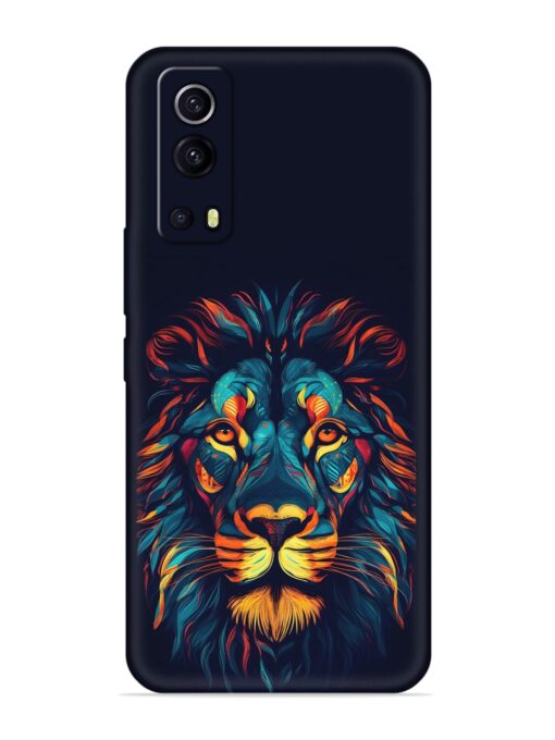 Colorful Lion Embossed Soft Silicone Case for Iqoo Z3 (5G) Zapvi