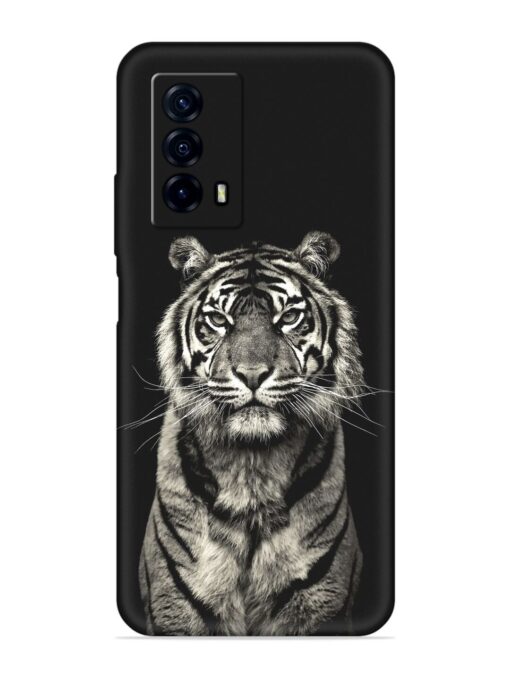 Tiger Art Embossed Soft Silicone Case for Iqoo Z5 (5G) Zapvi