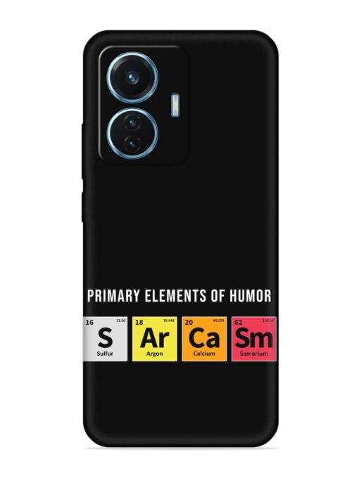 Primary Elements Humor Embossed Soft Silicone Case for Iqoo Z6 (44W) Zapvi