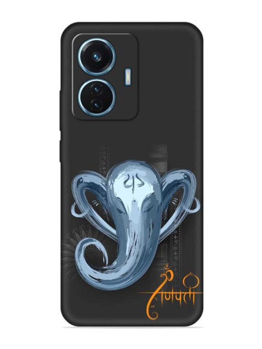 Illustration Lord Ganpati Embossed Soft Silicone Case for Iqoo Z6 (44W) Zapvi