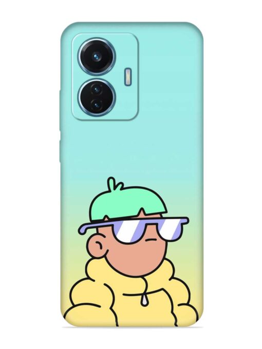 Doodles Cool Character Embossed Soft Silicone Case for Iqoo Z6 (44W) Zapvi