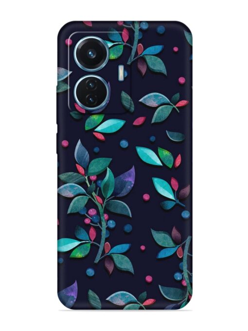 Decorative Watercolor Flower Embossed Soft Silicone Case for Iqoo Z6 (44W) Zapvi