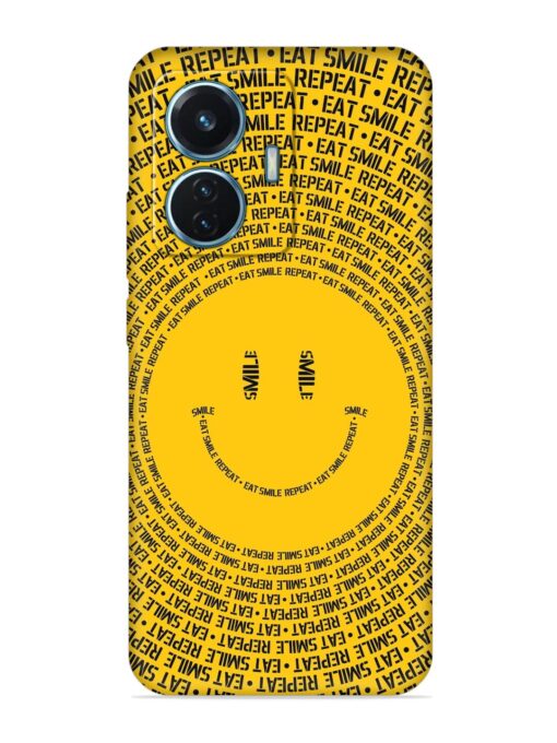 Smiley Embossed Soft Silicone Case for Iqoo Z6 (44W) Zapvi