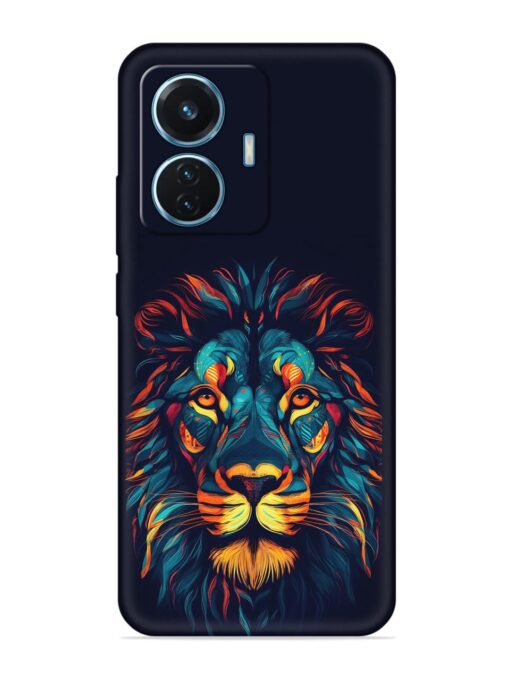 Colorful Lion Embossed Soft Silicone Case for Iqoo Z6 (44W) Zapvi