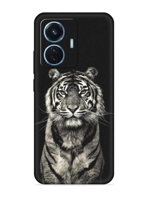 Tiger Art Embossed Soft Silicone Case for Iqoo Z6 (44W) Zapvi