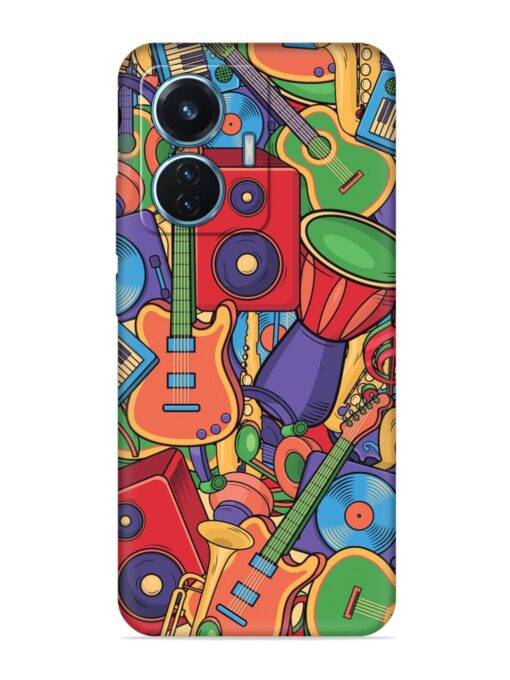 Colorful Music Art Embossed Soft Silicone Case for Iqoo Z6 (44W) Zapvi