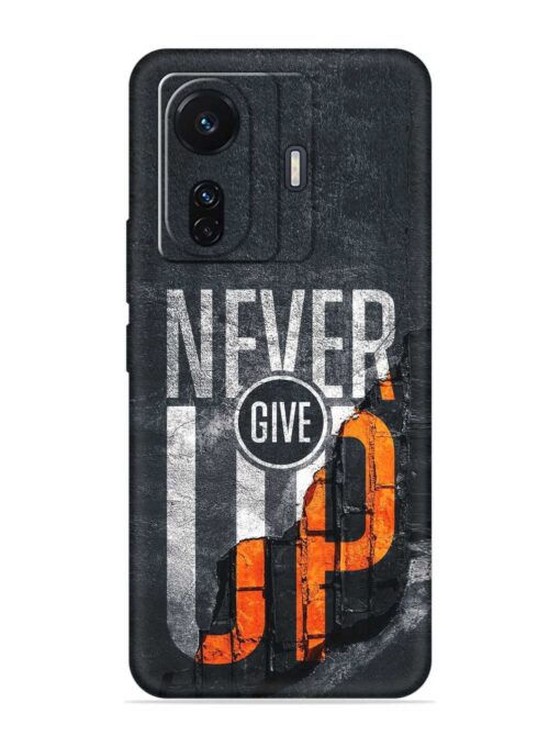 Never Give Up Embossed Soft Silicone Case for Iqoo Z6 (5G) Zapvi