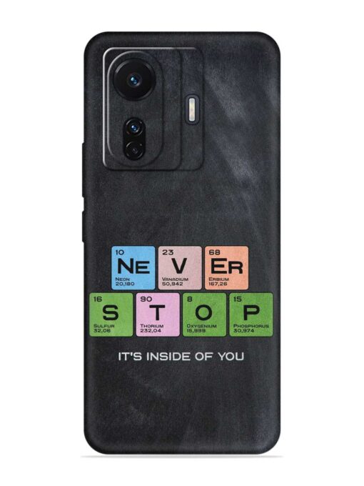 Never Stop It'S Inside Of You Embossed Soft Silicone Case for Iqoo Z6 (5G) Zapvi