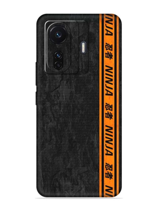 Ninja Srtips Embossed Soft Silicone Case for Iqoo Z6 (5G) Zapvi