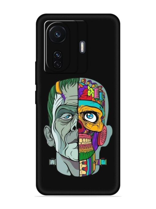 Men Vs Skull Embossed Soft Silicone Case for Iqoo Z6 (5G) Zapvi