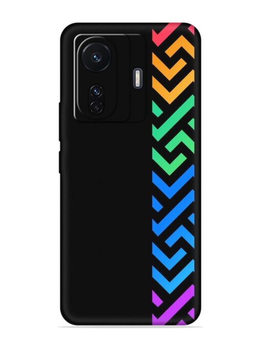 Colorshape Stripes Embossed Soft Silicone Case for Iqoo Z6 (5G) Zapvi