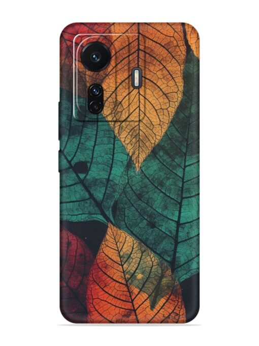 Leaves Artwork Embossed Soft Silicone Case for Iqoo Z6 (5G) Zapvi