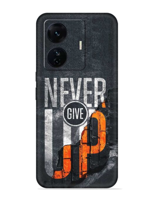 Never Give Up Embossed Soft Silicone Case for Iqoo Z6 Pro Zapvi