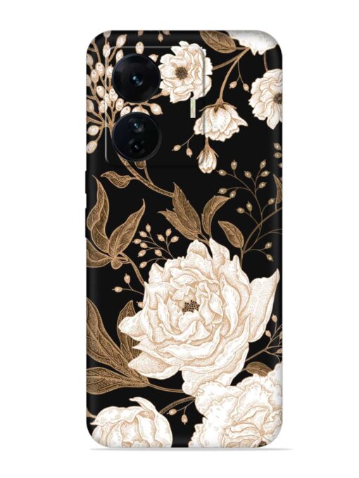 Peonies Roses Floral Embossed Soft Silicone Case for Iqoo Z6 Pro Zapvi