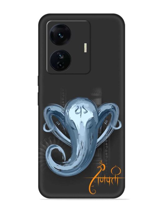 Illustration Lord Ganpati Embossed Soft Silicone Case for Iqoo Z6 Pro Zapvi