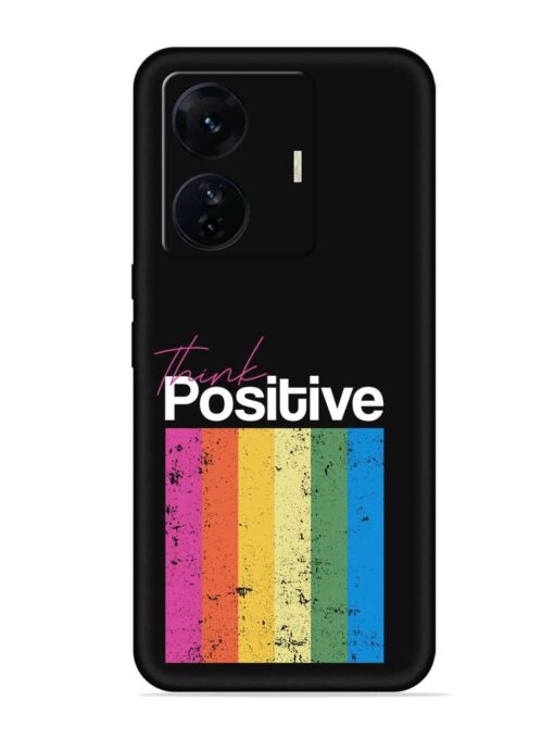 Think Positive Typography Embossed Soft Silicone Case for Iqoo Z6 Pro Zapvi