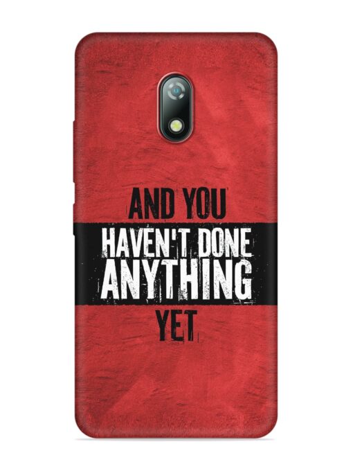 It'S And You Haven'T Done Anything Yet Embossed Soft Silicone Case for Itel A23 Zapvi