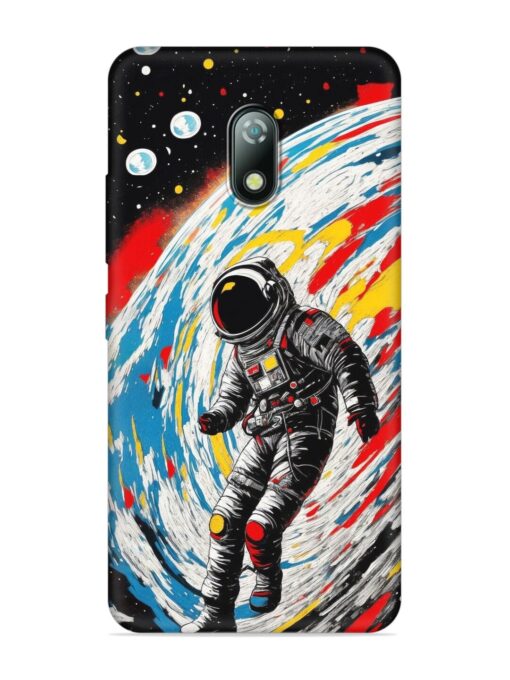 Astronaut Art Embossed Soft Silicone Case for Itel A23 Zapvi