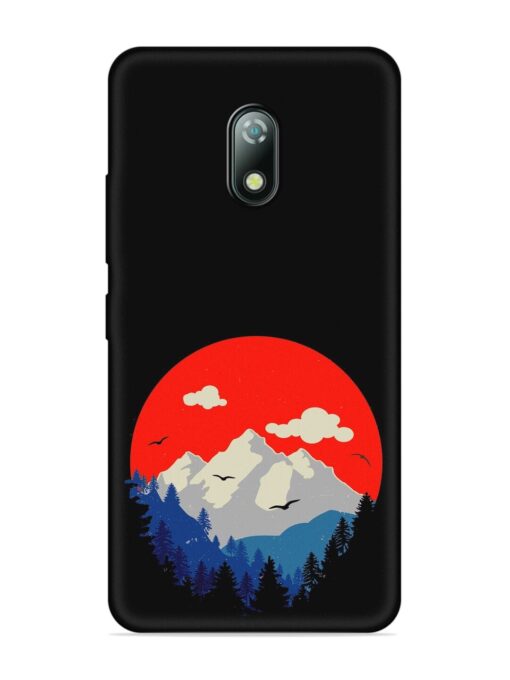 Mountain Abstract Embossed Soft Silicone Case for Itel A23 Zapvi